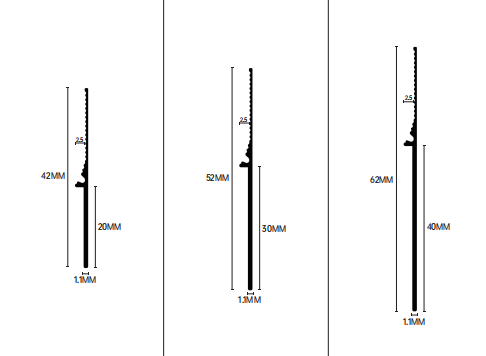 預埋批灰款--任意折彎款（平面、無配件）